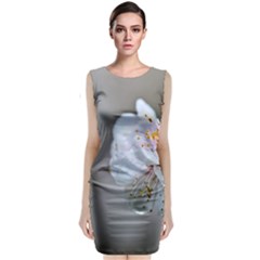 Rainy Day Of Hanami Season Classic Sleeveless Midi Dress by FunnyCow