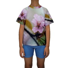 Soft Rains Of Spring Kids  Short Sleeve Swimwear by FunnyCow