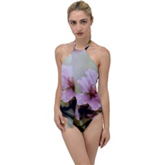 Soft Rains Of Spring Go With The Flow One Piece Swimsuit by FunnyCow
