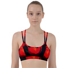 Red Tulip A Bowl Of Fire Line Them Up Sports Bra by FunnyCow