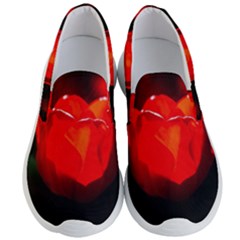 Red Tulip A Bowl Of Fire Men s Lightweight Slip Ons by FunnyCow