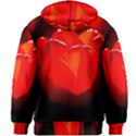 Red Tulip A Bowl Of Fire Kids Zipper Hoodie Without Drawstring View2