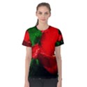 Red Tulip After The Shower Women s Cotton Tee View1
