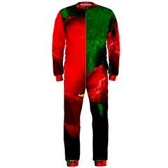 Red Tulip After The Shower Onepiece Jumpsuit (men)  by FunnyCow