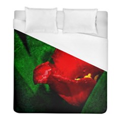 Red Tulip After The Shower Duvet Cover (full/ Double Size) by FunnyCow