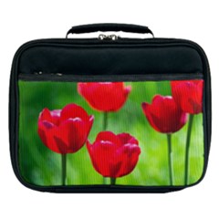 Red Tulip Flowers, Sunny Day Lunch Bag by FunnyCow