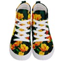 Yellow Orange Tulip Flowers Kid s Hi-Top Skate Sneakers View1