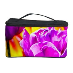 Violet Tulip Flowers Cosmetic Storage by FunnyCow