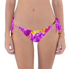 Violet Tulip Flowers Reversible Bikini Bottom by FunnyCow