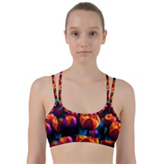 Red Tulips Line Them Up Sports Bra by FunnyCow