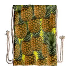 Tropical Pineapple Drawstring Bag (large)