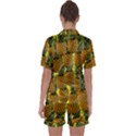 Tropical Pineapple Satin Short Sleeve Pyjamas Set View2