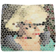 Stained Glass Girl Seat Cushion by snowwhitegirl