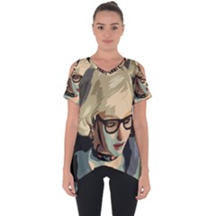 Girl Thinking Cut Out Side Drop Tee by snowwhitegirl