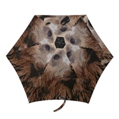 Bear Looking Mini Folding Umbrellas by snowwhitegirl