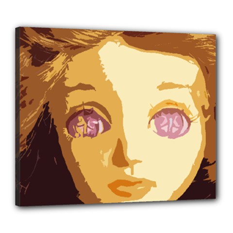 Butterfly Eyes Canvas 24  X 20  (stretched)