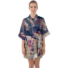 Caravan Quarter Sleeve Kimono Robe