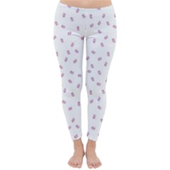 Officially Sexy Os Collection Pink & White Winter Leggings  by OfficiallySexy
