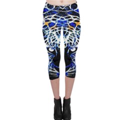 Officially Sexy Blue Panther Collection Capri Leggings by OfficiallySexy