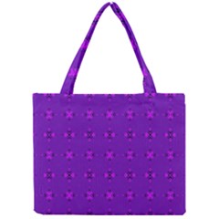 Bold Geometric Purple Circles Mini Tote Bag by BrightVibesDesign