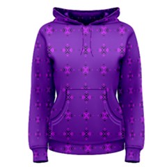 Bold Geometric Purple Circles Women s Pullover Hoodie by BrightVibesDesign