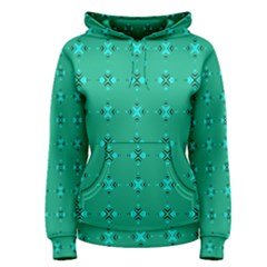 Modern Bold Geometric Green Circles Sm Women s Pullover Hoodie by BrightVibesDesign