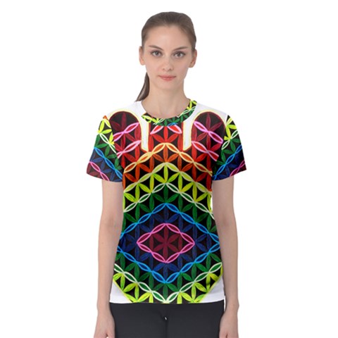 Hamsa Of God Women s Sport Mesh Tee by CruxMagic