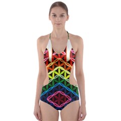 Hamsa Of God Cut-out One Piece Swimsuit by CruxMagic