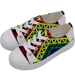 Hamsa Of God Kids  Low Top Canvas Sneakers by CruxMagic