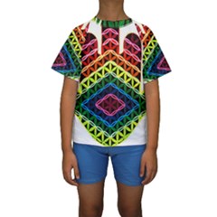 Hamsa Kids  Short Sleeve Swimwear by CruxMagic