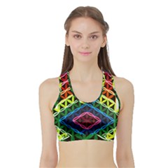 Hamsa Sports Bra With Border by CruxMagic