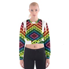 Hamsa Cropped Sweatshirt by CruxMagic