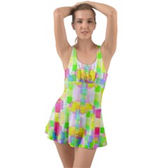 Arabian Nights Ruffle Top Dress Swimsuit