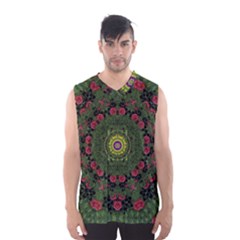 Sunshine Mandala In Rose Heaven Men s Basketball Tank Top by pepitasart