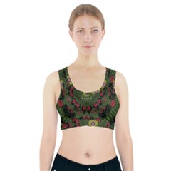 Sunshine Mandala In Rose Heaven Sports Bra With Pocket