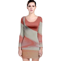 Martian Snow Long Sleeve Velvet Bodycon Dress by WILLBIRDWELL