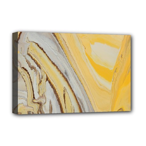 Yellow Jungle Deluxe Canvas 18  X 12  (stretched)