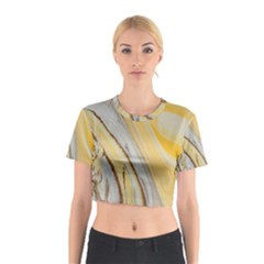 Yellow Jungle Cotton Crop Top by WILLBIRDWELL