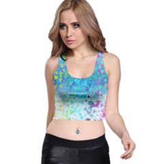 Hearts Colors Racer Back Crop Top by LoolyElzayat