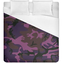 Camouflage Violet Duvet Cover (King Size)