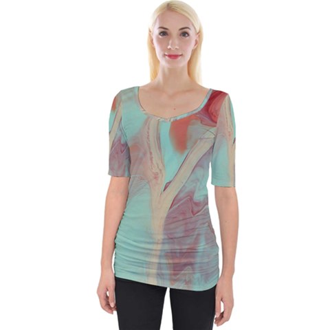 Spaceway Wide Neckline Tee by WILLBIRDWELL