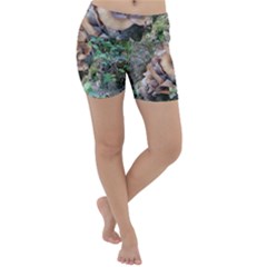 Abstract Of Mushroom Lightweight Velour Yoga Shorts