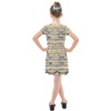 Blue jean on gold seamless nature bigger by FlipStylez Designs Kids  Cross Web Dress View2