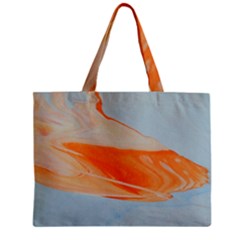 Orange And Blue Zipper Mini Tote Bag by WILLBIRDWELL