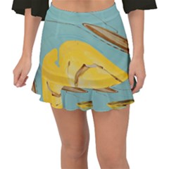Sun Bubble 2 Fishtail Mini Chiffon Skirt