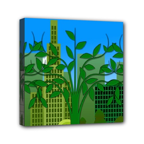 Environmental Protection Mini Canvas 6  X 6  (stretched)