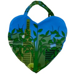 Environmental Protection Giant Heart Shaped Tote