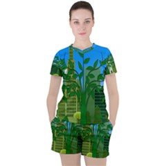 Environmental Protection Women s Tee And Shorts Set