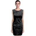 Black Rectangle Wallpaper Grey Classic Sleeveless Midi Dress View1