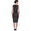 Black Rectangle Wallpaper Grey Classic Sleeveless Midi Dress View2